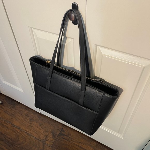 Anne Klein Black Large Tote - Picture 3 of 4